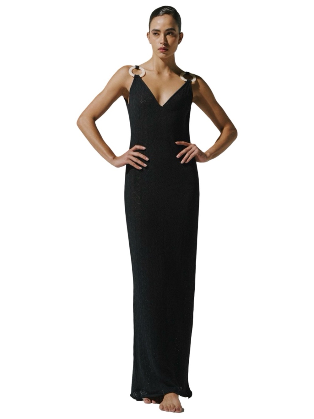 Baobab | Tamara Knit Maxi Dress in Black - Size Small (NWT)